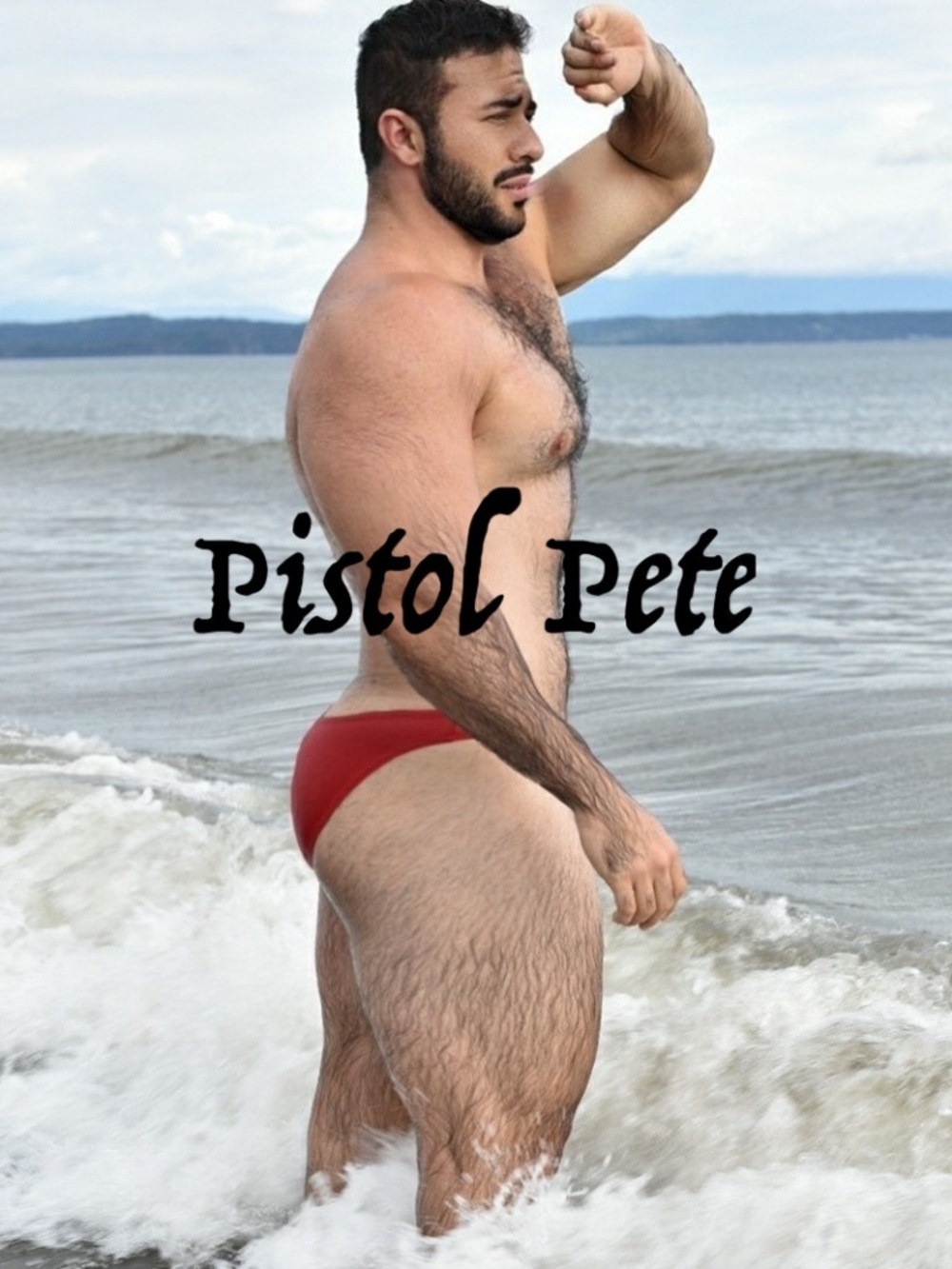 Pistol Pete Low Rise Swimsuit 34-40" waist Gently worn Nylon / spandex